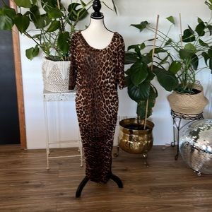 Serena leopard dress size 2X